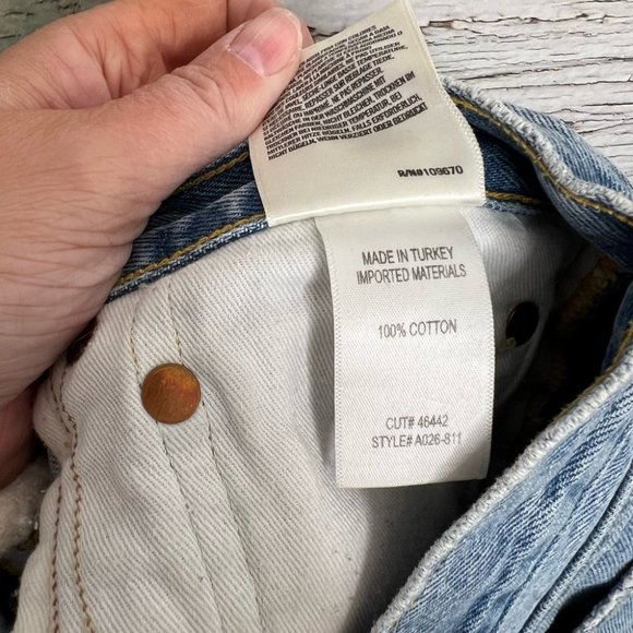 Agolde Parker Vintage Cut Off Short in Swapmeet Jean denim shorts size 25 - Picture 10 of 10